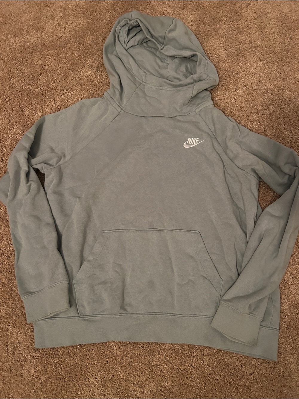 Nike Crewneck Hoodie in Sage Green